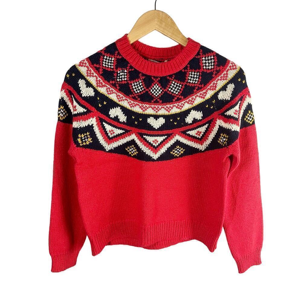 Marine Layer Alpine Fair Isle Sweater Wool Alpaca Blend Size XS